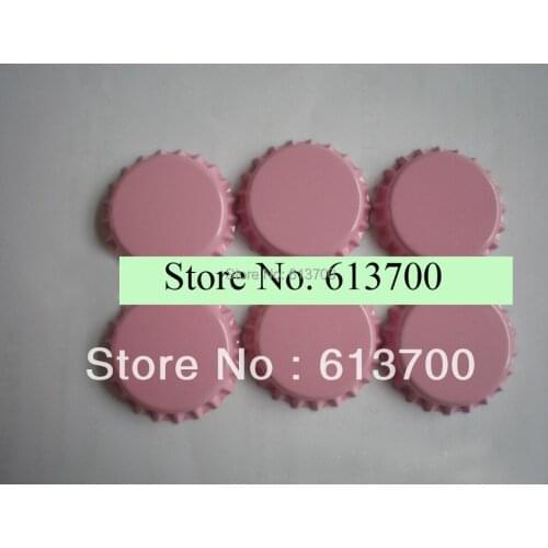 Hot Selling Pink Crown Bottle Caps for jewelry Accessories Metal Tinplate BottleCaps for 1 inch Domes Free Shipping