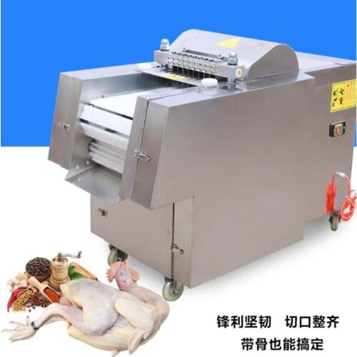 Hot Sale Automatic Industrial Poultry Chicken Nuggets Cutter Cutting Fresh Chicken Chop Breast Cube Dicing Machine
