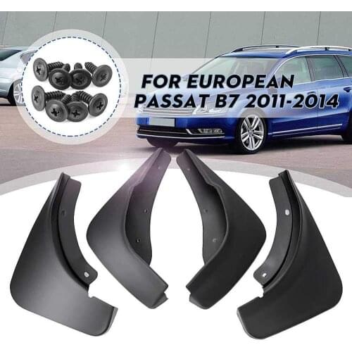 Mud Guards Mud Flaps For-VW Passat B7 2011-201 European Fender Full Protection Splash Guards 4Pcs Mudguard