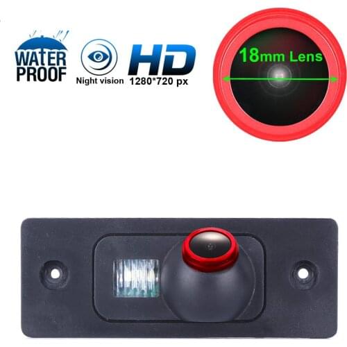 Red 1280*720 pixels 1000TV lines parking reverse camera for Porsche Cayenne 9PA 2003-2010 Skoda fabia combi 2004 night vision