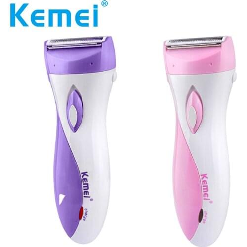 Kemei Women Shave Wool Device Knife Electric Shaver Wool Epilator Shaving Ladys Shaver Female Care KM-3018 Free Shipping