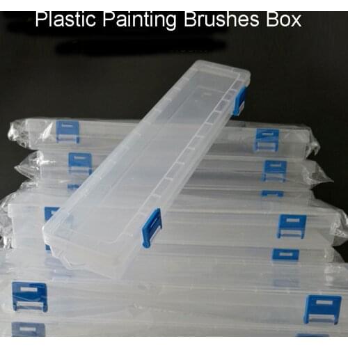 1Pc Brush Painting Pencils Storage Box Watercolor Pen Container Drawing Tools Bin