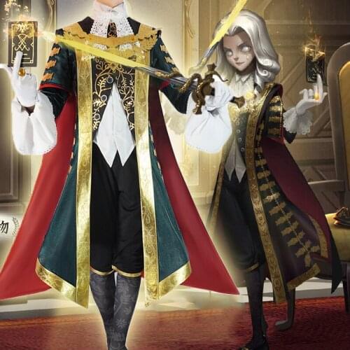 Game Identity V Cosplay Costumes Hunter Photographer Joseph Desaulniers Cosplay Costume Judge Skin Uniforms Clothes Suits Long