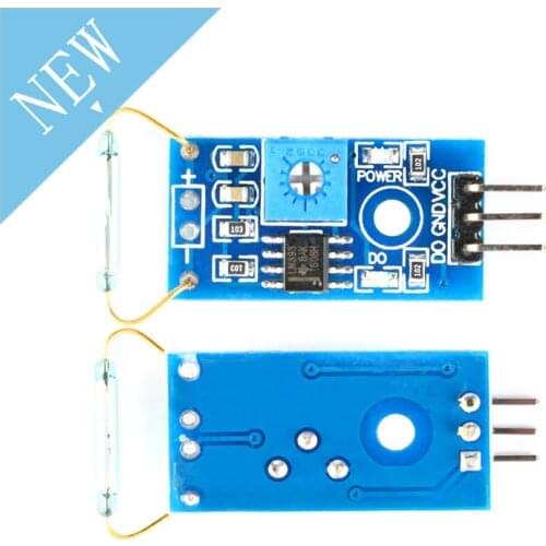 5pcs Reed Sensor Module Magnetron Module LM393 Reed Switch Magnetic Switch For Arduino Electronic DIY PCB Kit