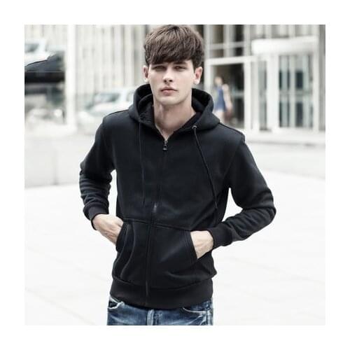 2020 Hoodies Men New Spring Casual Mens Brand Solid Zipper Hoodie Sweatshirt Slim Fit Men Outwear Size XXXL LX1412 s