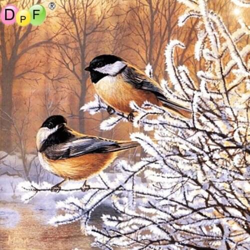 New winter birds 3D Diamond Painting Cross Stitch Kits DIY Diamond Embroidery Rhinestone square Full dill Home Decor crafts