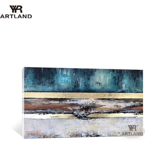 One piece Wall posters for home decor Pure Hand painted abstract oil painting hanging picture artwork for living room bedroom