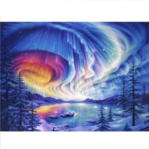 Landscape 5D square/round Diy Diamond Painting kit Full drill abstract cloud diamond Embroidery Cross-Stitch Mosaic home decor