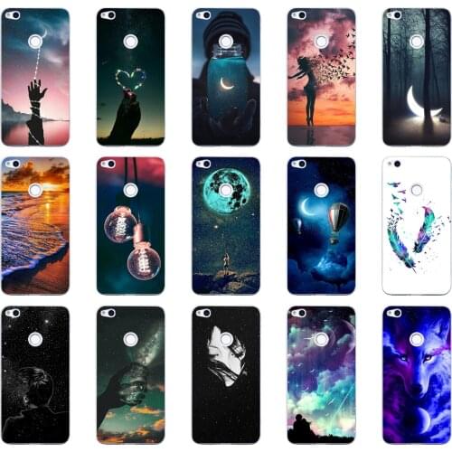 R 5.2" inch Huawei P8 Lite 2017 Case Soft Silicone P9 lite 2017 TPU Soft Back Cover Huawei Honor 8 Lite Case