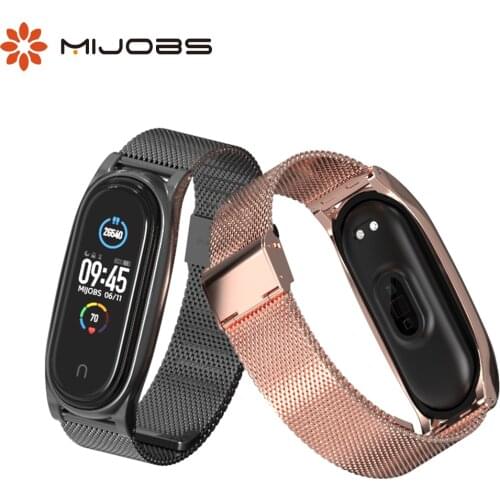 Metal Straps for Xiaomi Mi Band 5 4 3 Screwless Stainless Steel Smart Watch Band for Mi Band 5 4 3 Strap Miband 3 4 5 Bracelet