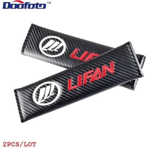 Car Styling seat belt cover Carbon Fiber Auto sticker For Lifan 110cc 50cc 140cc 250 125c 200 125 cylindre Solano Accessories