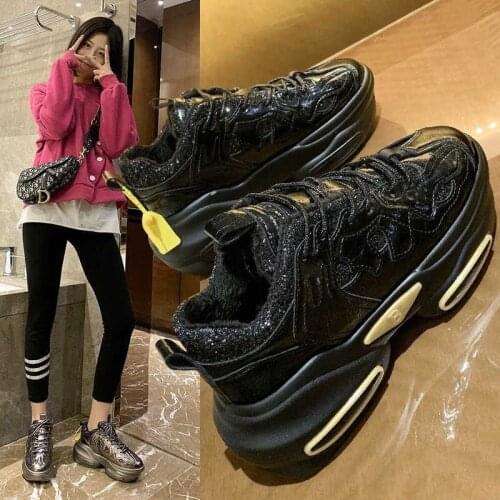 2020 winter net red lace-up platform casual shoes men leather comfortable fashionable womens shoes