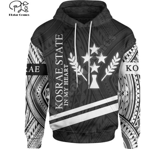 PLstar Cosmos 3DPrint Tribal Culture Kosrae Polynesian Tropical Flower Hibiscus Harajuku Streetwear Funny Unisex Zip Hoodies-b14