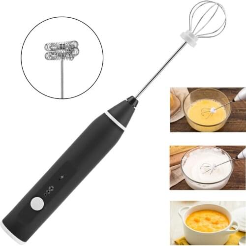 Milk Frother Milk Coffee Frother Foamer Rechargeable Handheld Eggbeater Mix Machine Kitchen Accessories Electric Coffee Mixer