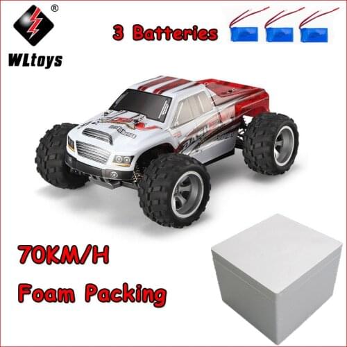 WLtoys 70KM/H RC Car A979-B 2.4GHz 1/18 Scale Full Proportional 4WD High Speed Brushed Motor Electric RTR Remote Control Car