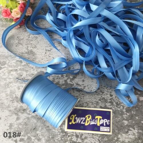 25yards/roll Polyester 5/8"(15mm) Satin Bias Tape Bias Binding Solid Color For DIY Garment Sewing And Trimming