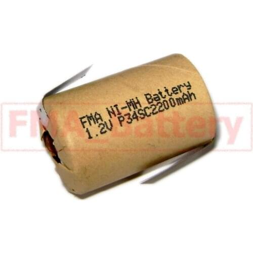 25x Ni-MH 4/5SC Sub C 1.2V 2200MAH battery for power tools Screw Drill w/tabs