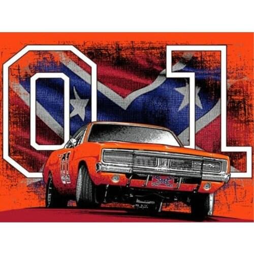DIY 5d Diamond Embroidery Full Diamond Painting Cross Stitch Car scenery full Square Mosaic Pattern Needlework Home Decorative