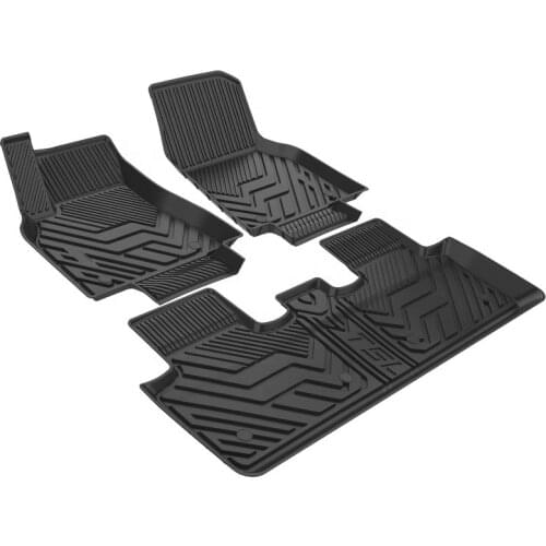 All Weather Car Floor Mats 3D Thick Rubber TPE Car Carpets for Tesla Model Y 2020 2021