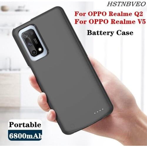 Smart Phone Battery Charger Cases For OPPO Realme V5 Battery Case Power Bank Battery Charging Cover Case For OPPO Realme Q2