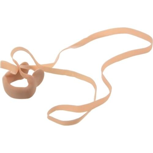 ELOS-Beige Elastic Rubber String Nose Clip Protector for Swimming