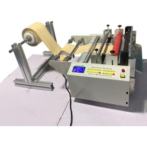 HZX-400 Masks non-woven cutting machine, plastic film, polyester, PE film,copper and aluminum foil automatic cutting machine