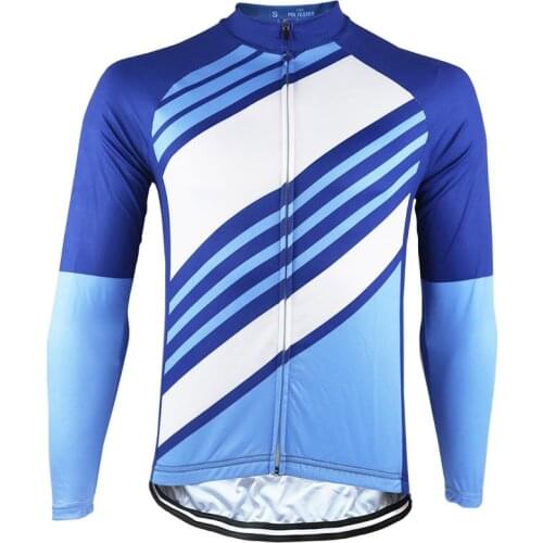 HIRBGOD 2020 New Blue Lightweight Cycling Jersey Men Breathable Long Sleeve Bike Shirt Quick Dry Cycling Clothing Ciclismo,NR140