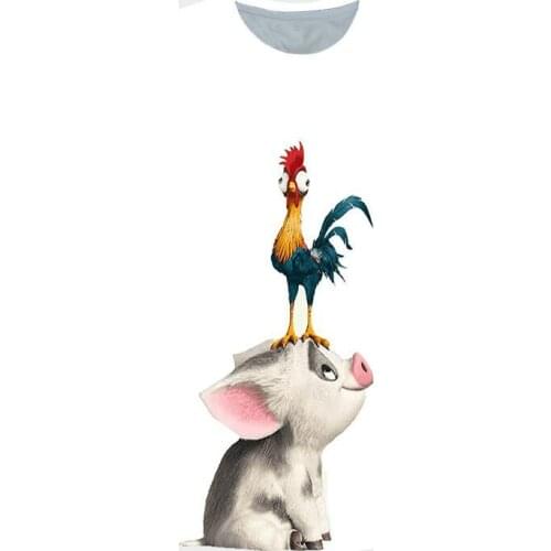 Male and female rooster T-shirt 3D printing T-shirt short sleeve top hip-hop Harajuku clothes summer street style clothing