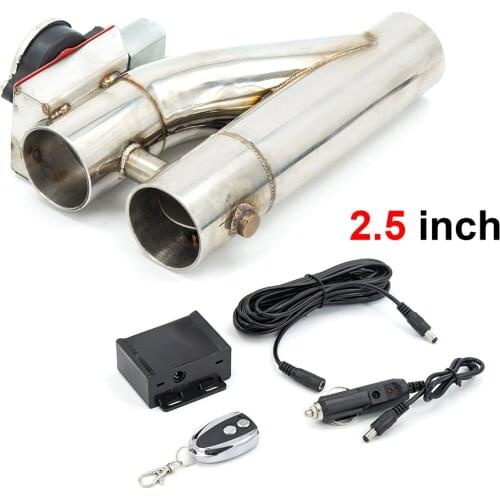Super Pop Design 2.0 inch Stainless Steel Y-Pipe doubled valve Pipe Muffler Exhaust cutout Remote Control PP-YT20R