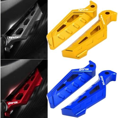 For YAMAHA NVX155 AEROX155 NVX AEROX Motorcycle Accessories Rear Passenger Footrest Foot Rest Pegs Rear Pedals anti-slip pedals