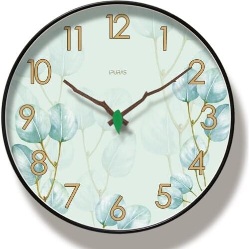 Nordic Art Mute Wall Clock For Home Decor 12 Inch Modern Minimalist Wall Clocks Simple Decorative Wall Watches