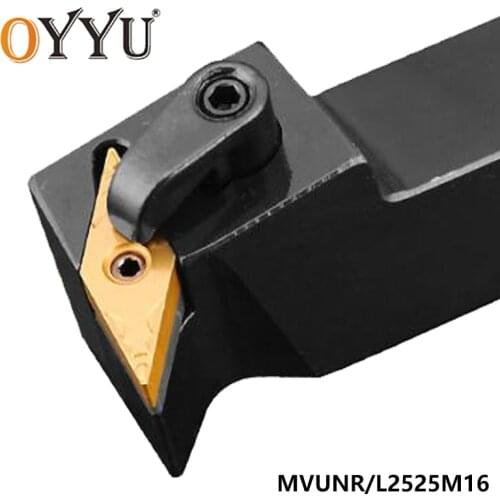 OYYU MVUNR MVUNR2525M16 MVUNR2525 Turning Tool Holder MVUNL2525M16 Carbide Insert VNMG160404 Boring Bar Lathe Cutter Tool Holder