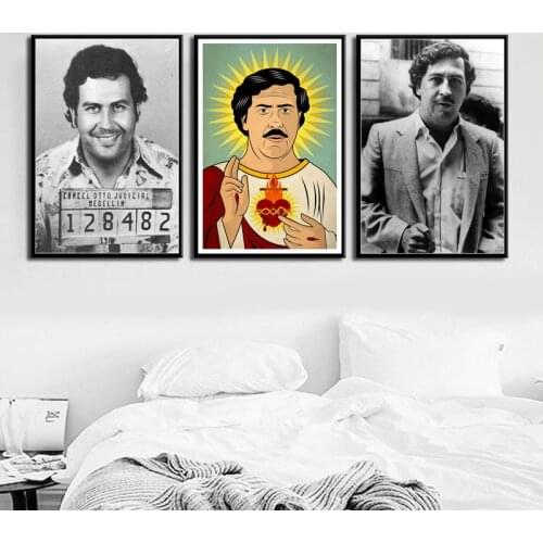 Pablo Escobar Hot Famous Art Painting Silk Canvas Poster Wall Home Decor