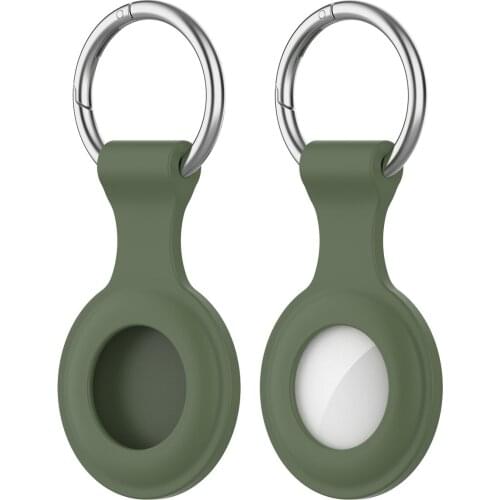 Suitable for Apple Airtag Locator Silicone Protective Sleeve Spring Buckle Protective Sleeve Anti-lost Shell