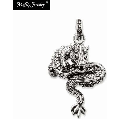 Pendants Rebel Dragon,Europe Style Heart Fashion Good Jewelry For Men Women, Punk Gift In Silver,Super Deals