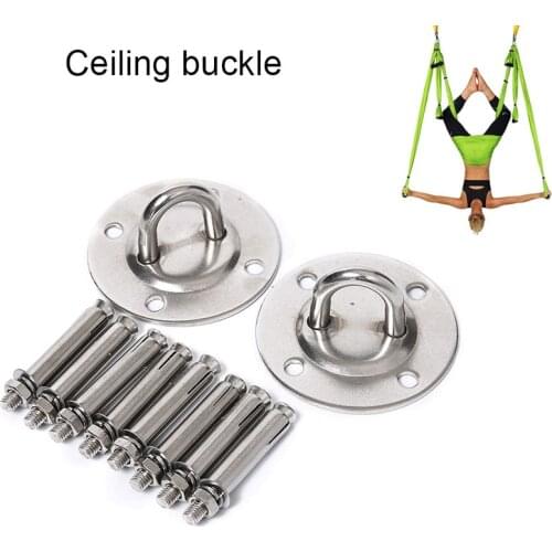 Ceiling Mount Anchor Stainless Steel Fixed Buckle Hammock Hanging Plate for Swing Strength Training AUG889