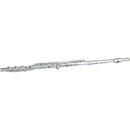 Silver plated flute 17 open holes B foot offset
