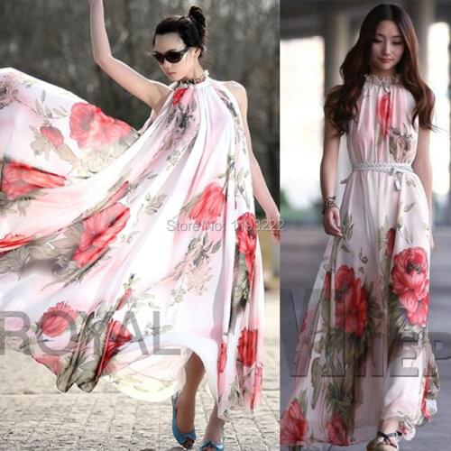 POOLANA Summer Chiffon Dresses