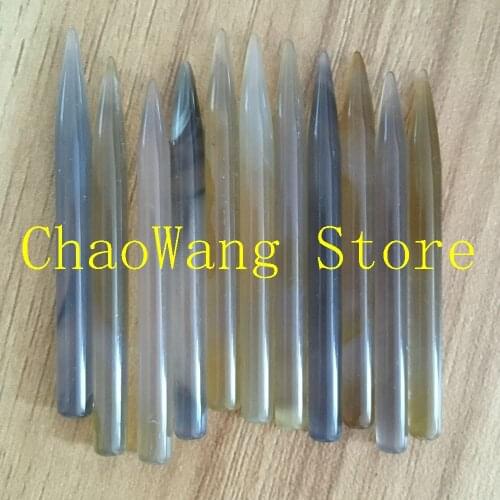 10PCS/Pack Professional Agate Burnisher Hand Jewelry Polishing Tool Gold Silver Polishing Tools Jewelry Making Tools