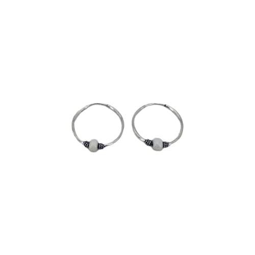 Earring rings 925 silver, finished in silver, outer diameter 17mm., Brand OSNOR