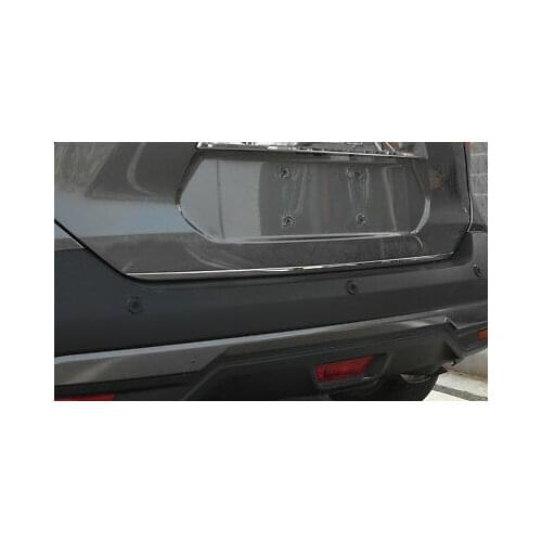 Steel Rear Trunk lid Tailgate Door Cover Trim 1pcs For Nissan Kicks 2016 - 2019