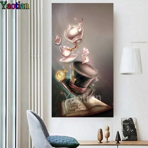 Magic hat and teapot 5D Diamond Embroidery Accessories Cross Stitch Sale DIY Diamond Painting Diamond Mosaic Handicraft Gift