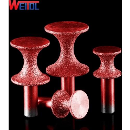 WeiTol 1pcs half round router bits classical ogee bit CNC milling cutter vacuum brazed profile bit stone knife