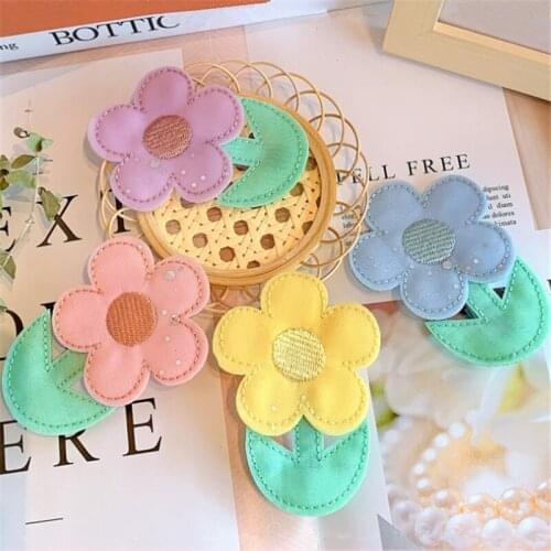 10pcs/Lot 2021 New Cute Three-dimensional Flower Girl Hairpin Fashion Kids Hair Clip Headdress Sweet Hair Accessories