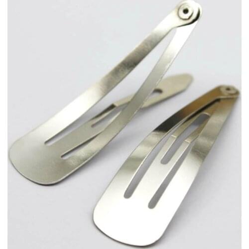 50pcs Silver Plated Hair Clips Head Hairpins Jewelry Finding for Women HC-018