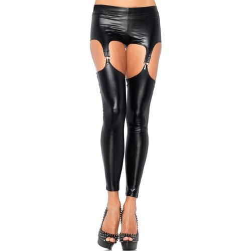 New Arrival Sexy PVC Legging Women Punk Fetish Gothic Sexy Vinyl Fitness Latex Legging Celebrity Leggings Legging Pants