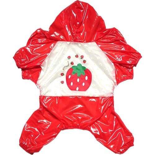 ETHN New cartoon style Hoody Raincoat Slicker Jumpsuit cute Pet dog Cat Clothes Sunscreen Waterproof hoody Jacket Puppy Rainwear