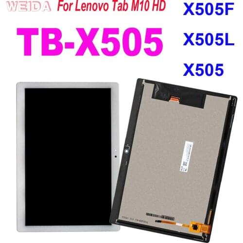10.1” For Lenovo Tab M10 HD TB-X505 X505F TB-X505L X505 LCD Display Touch Screen Digitizer Assembly Replacement for TB-X505 LCD
