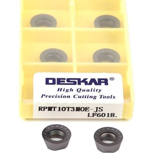 10pcs RPMT08T2MOE-JS LF6018 RPMT10T3MOE-JS RPMT1204MOE-JS LF6018 CNC Lathe Carbide Milling Insert For Stainless Steel Processing