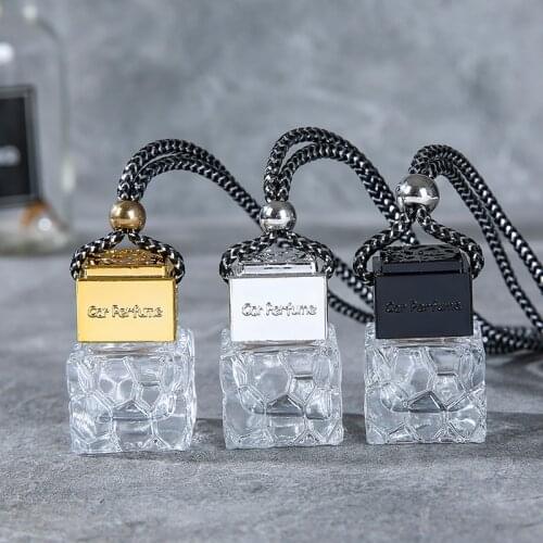 100pcs 10ml Car Perfume Hanging Empty Air Freshener Bottle Auto Pendant Fragrance for Oil Scent Diffuser Car-Styling